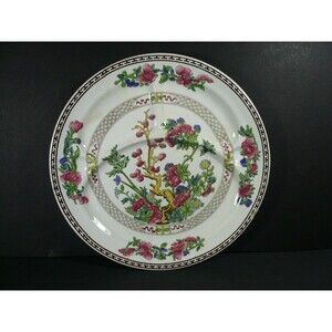 Vintage BOOTHS INDIAN TREE Divided Picnic Plate 10 5/8"